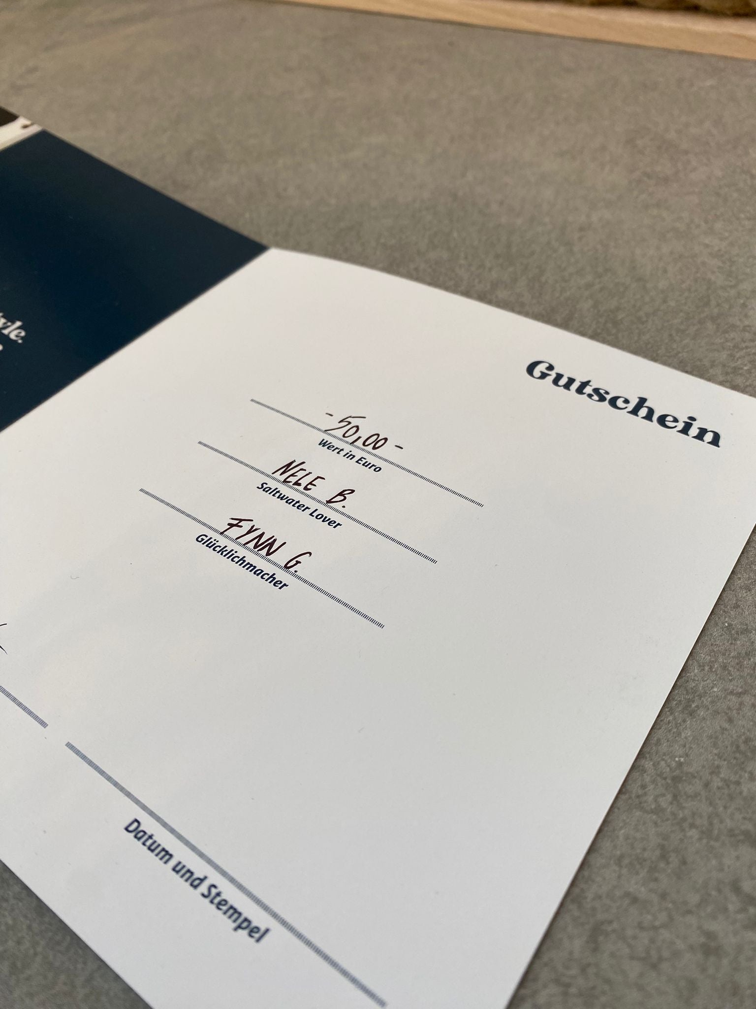 Saltwater Geschenkgutschein