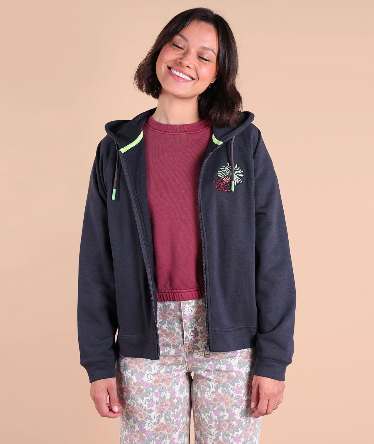 Simolis Zipped Fleece Hood