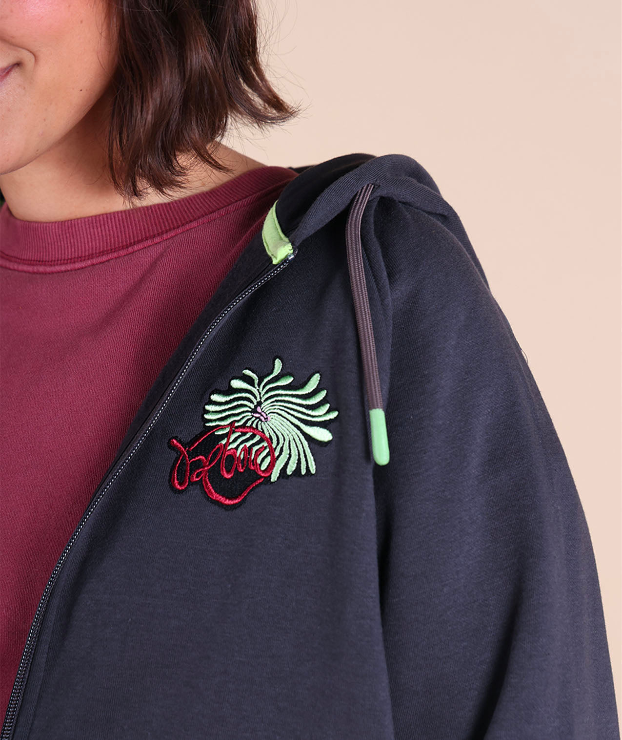 Simolis Zipped Fleece Hood