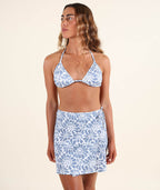 Coral Bikini Triangle Tops