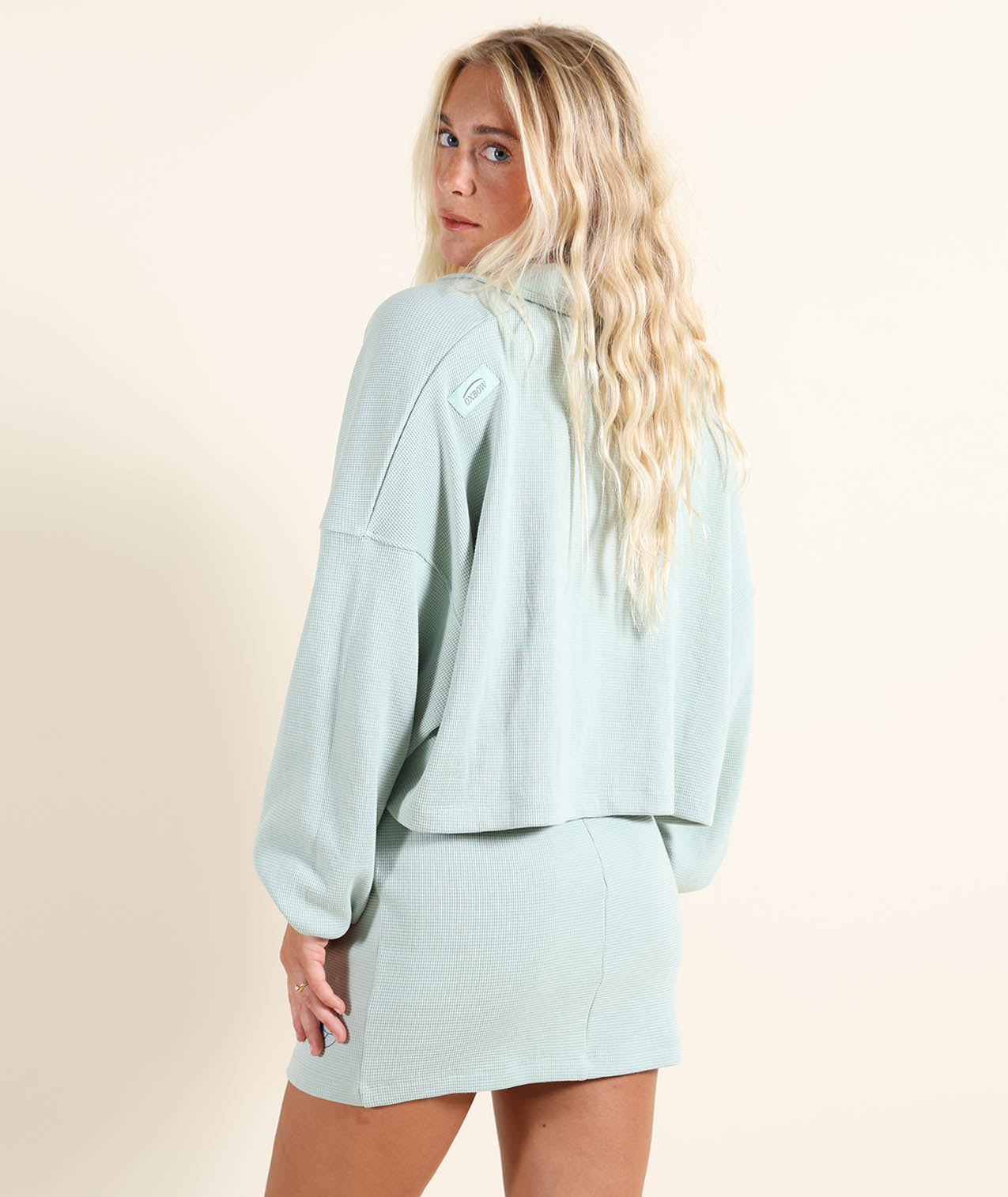 Seafoam Long Sleeve Polo Shirts