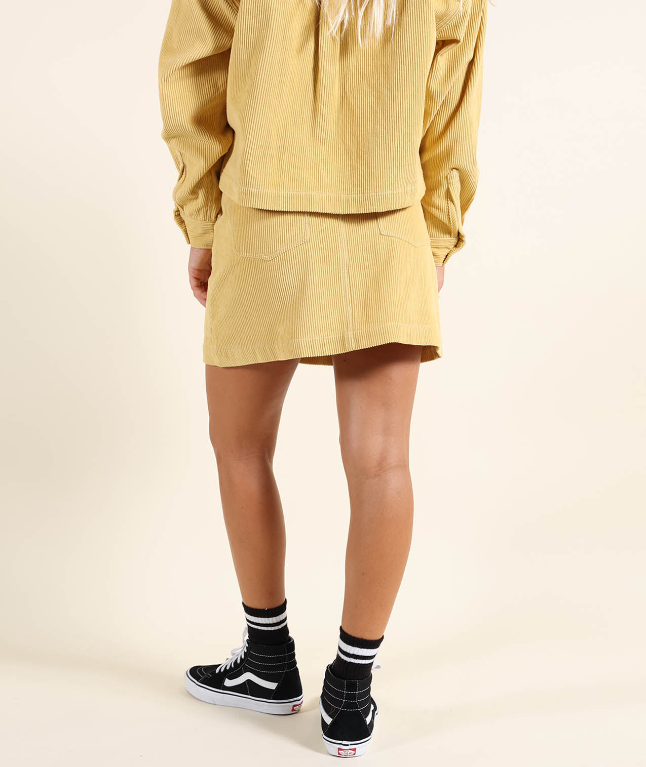 Cord Short Skirt