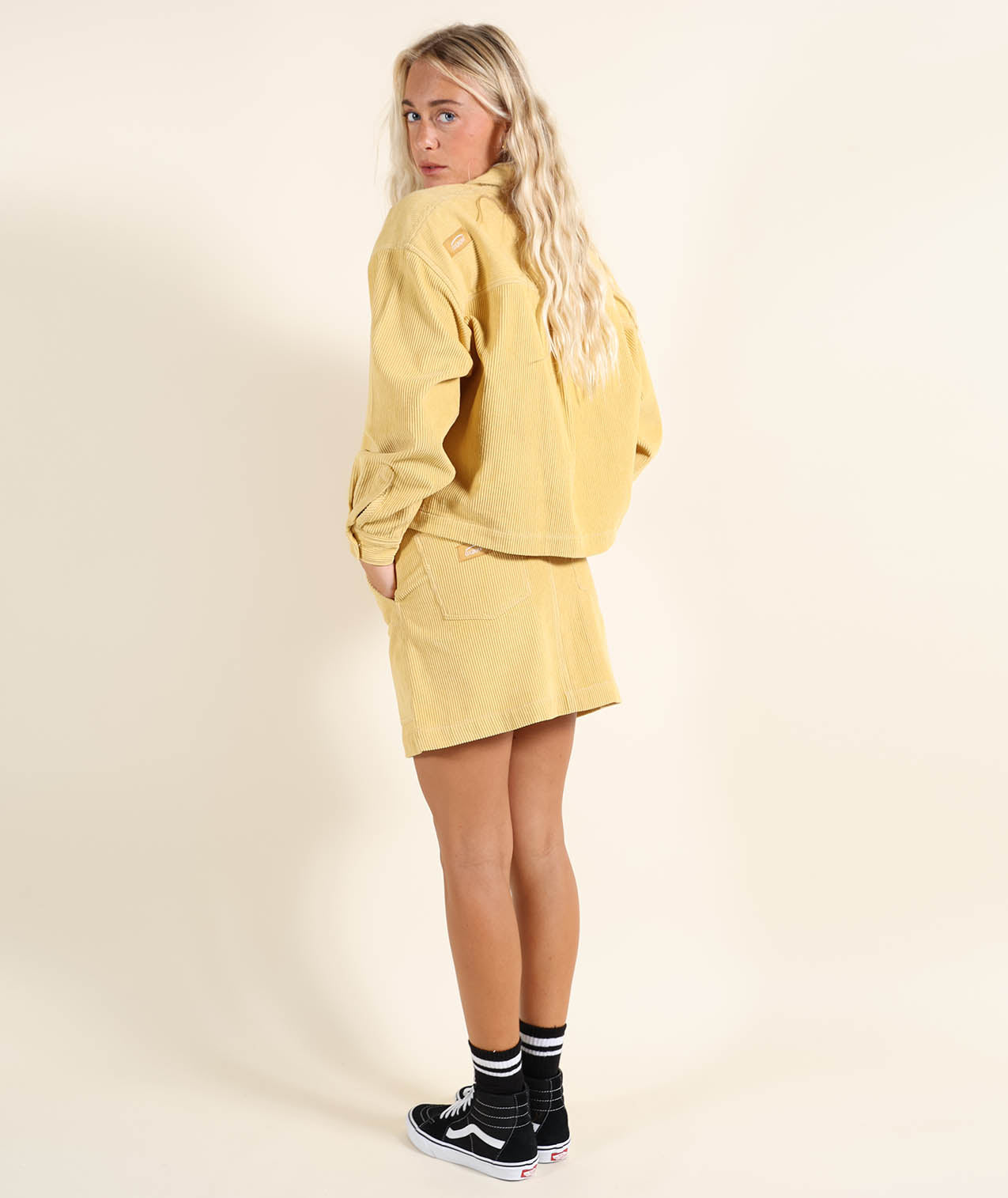 Cord Short Skirt